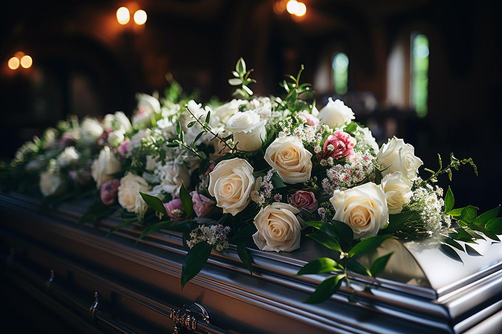 des fleurs pour un enterrement